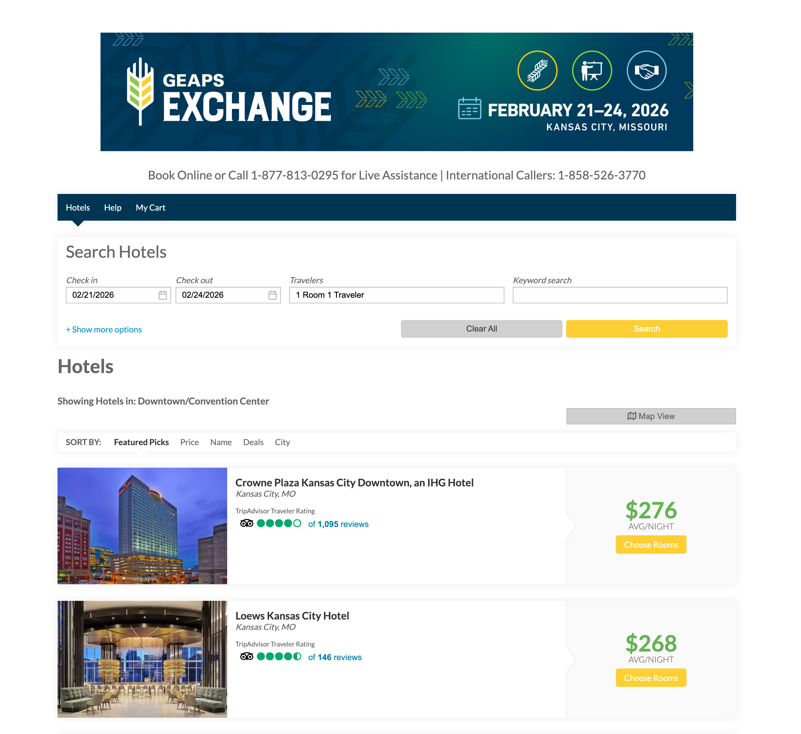 Overflow & Post Cut-Off Lodging Services